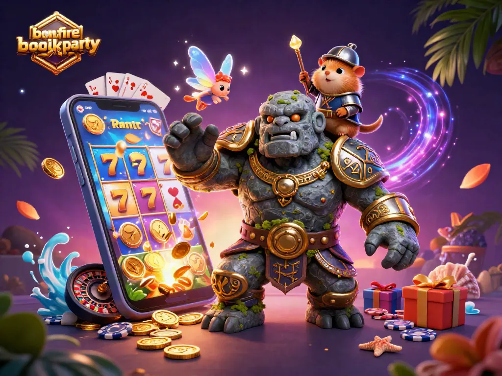 Spin to win at bonfireblockparty with vibrant slot action and magical characters.